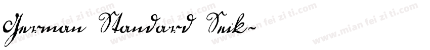 German Standard Seik字体转换